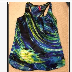 Multi colored tank blouse